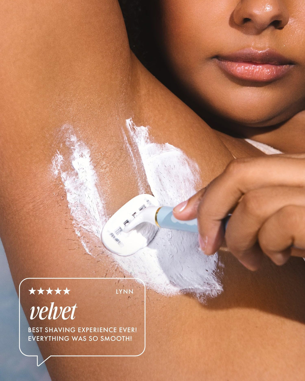 Truly Coco Cloud coconut vanilla scent invites a luxurious, calming shave.
