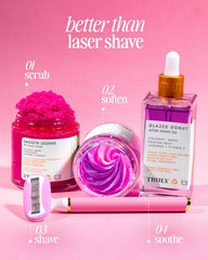 Truly Glazed Donut After Shave Oil Jumbo travel-friendly packaging.