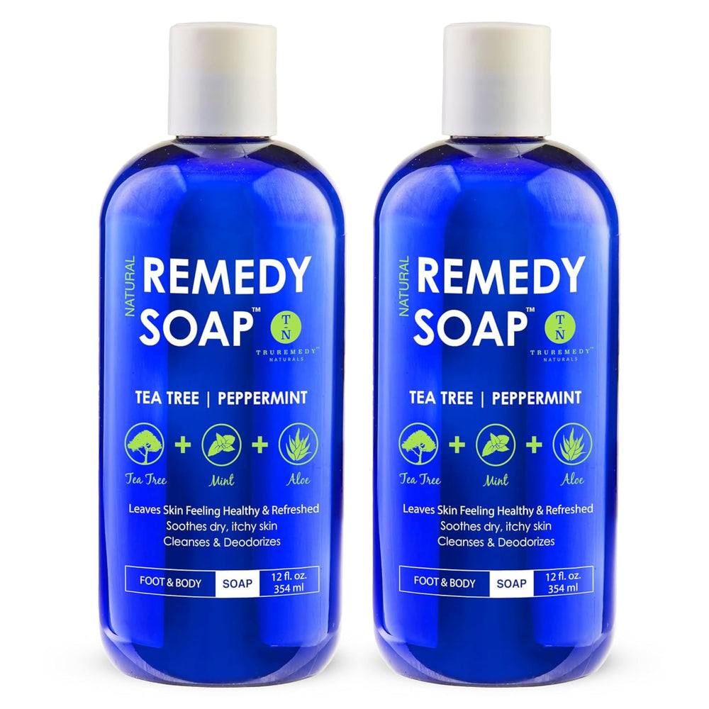 Truremedy Naturals Tea Tree Body Wash bottle delivers a refreshing cleanse for all skin types