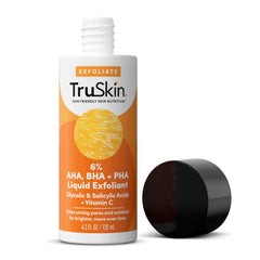 TruSkin BHA label emphasizes cruelty-free and USA-made origins.