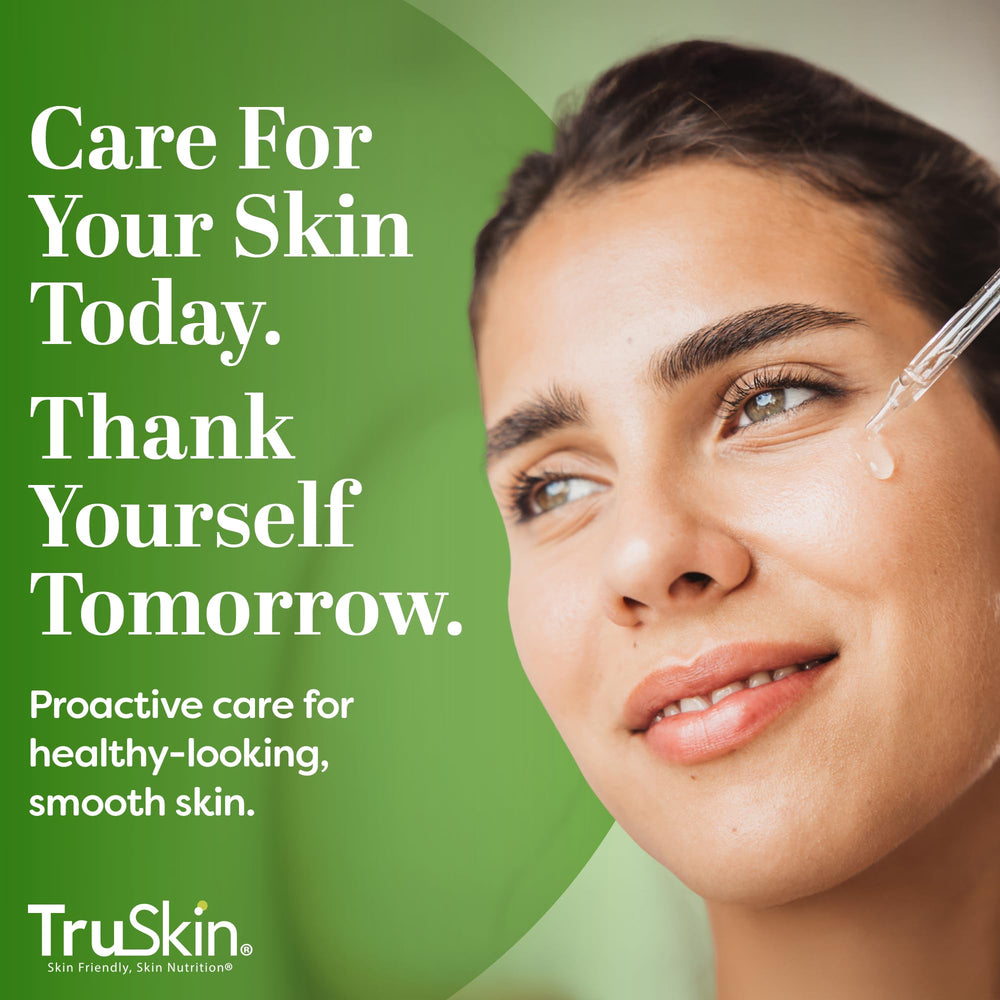 Green tea and antioxidant fruits in TruSkin formula