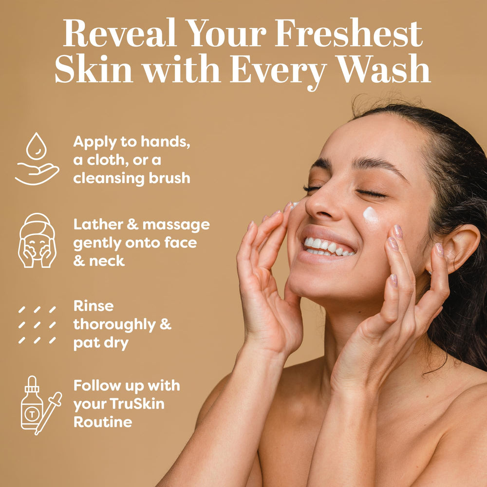 TruSkin hyaluronic acid visual conveys hydration support for dry skin