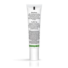 Morning routine shot with TruSkin eye gel for refreshed eyes.