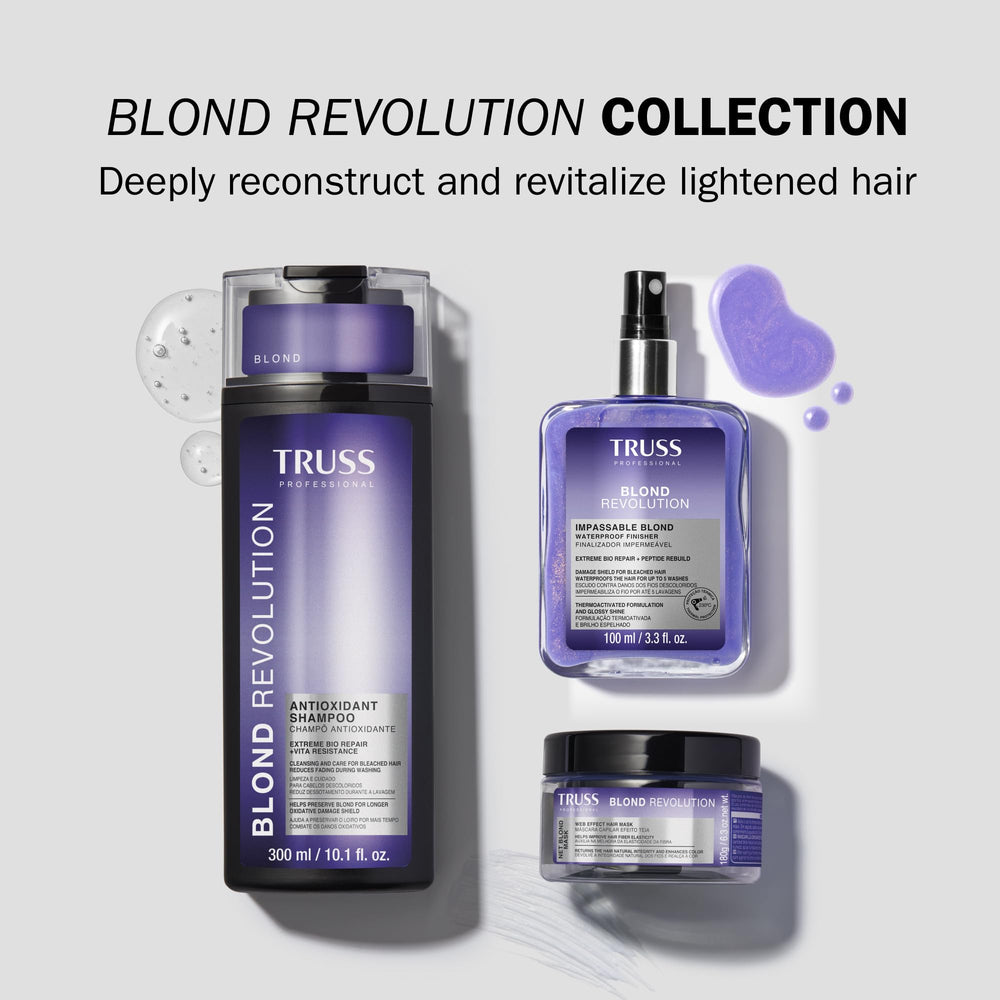 TRUSS Blond Revolution waterproof barrier helps maintain style through moisture.