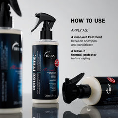 TRUSS Deluxe Prime comb-through shot highlights silky finish after use