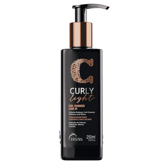 TRUSS Leave-in Cream for Curly Light Hair bottle showing matte finish and curl definition