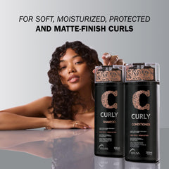 TRUSS Leave-in Cream on mid-length hair with matte look