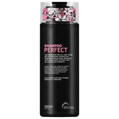TRUSS Moisturizing Shampoo bottle pour for damaged hair with gentle cleanse and shine.