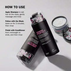 TRUSS Frizz-control finish after shampooing for calmer, frizz-free look.