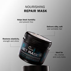 TRUSS Net Deep Conditioning Hair Mask ingredients panel with keratin and panthenol