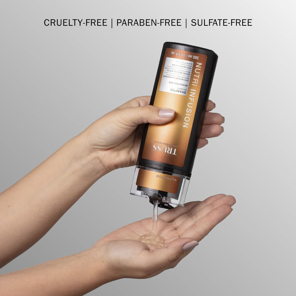 Spa-like hydration vibe conveys premium salon-grade cleanse