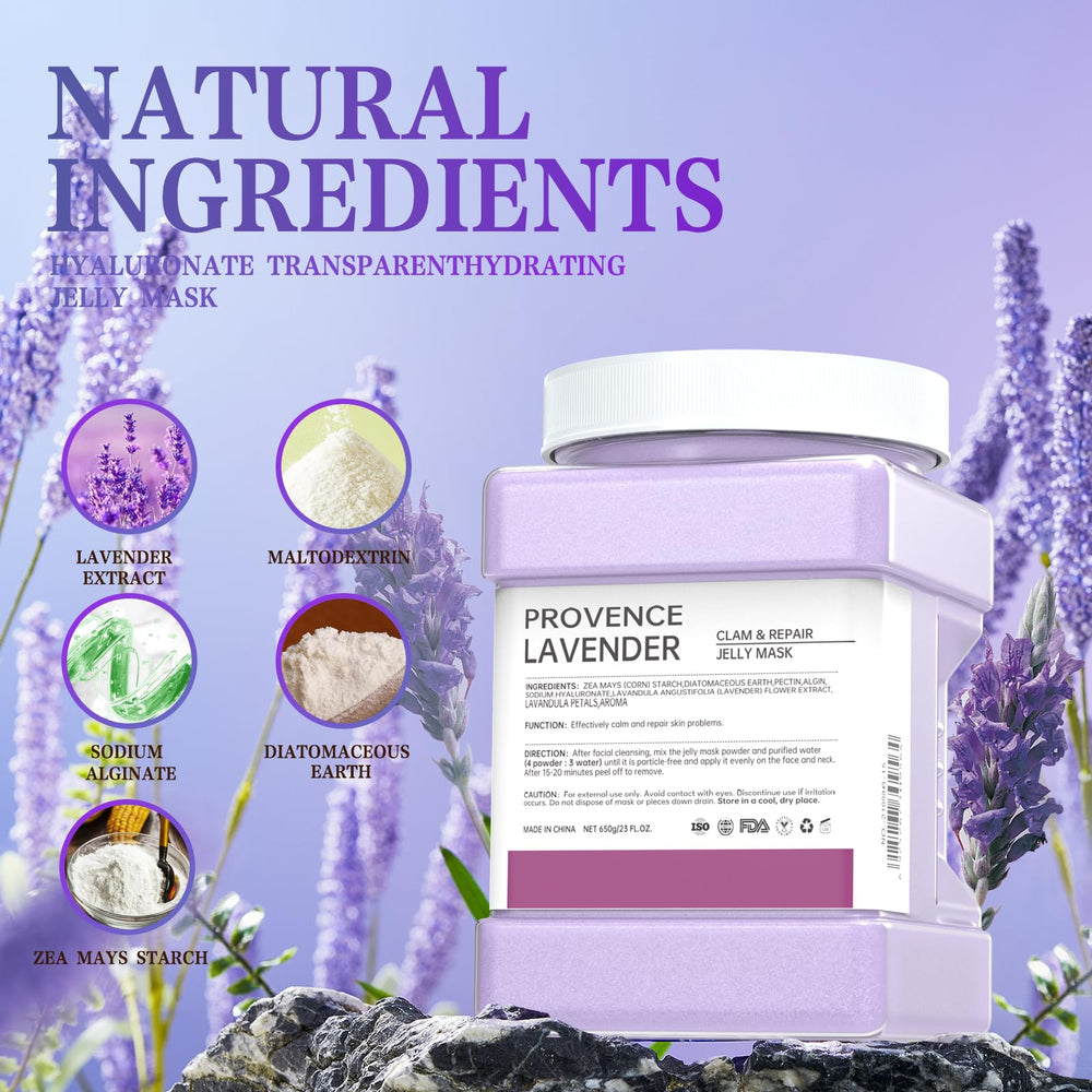 Truvenum jelly mask powder jar close-up highlighting fragrance-free formula.