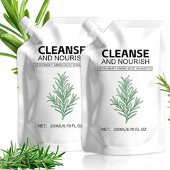TRWLCFF Rosemary Amino Acid Shampoo bottle front highlights natural nourishment for thinning hair