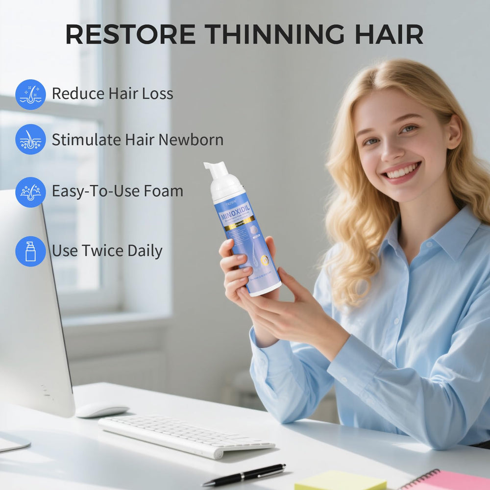 Trzsfr beard-growth foam supports natural beard fullness