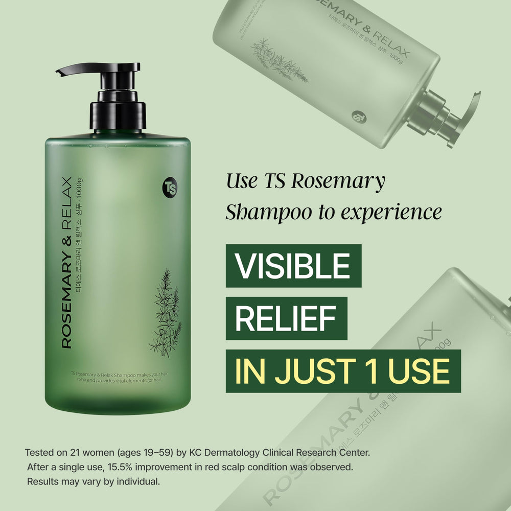 Coconut-derived cleansers in TS Rosemary & Relax create gentle cleansing texture.