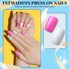 TsMADDTs nail stickers offer decorative options and extra shine.