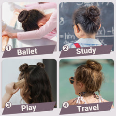 TsMADDTs U-shaped pins secure buns with smooth ends protecting the scalp.