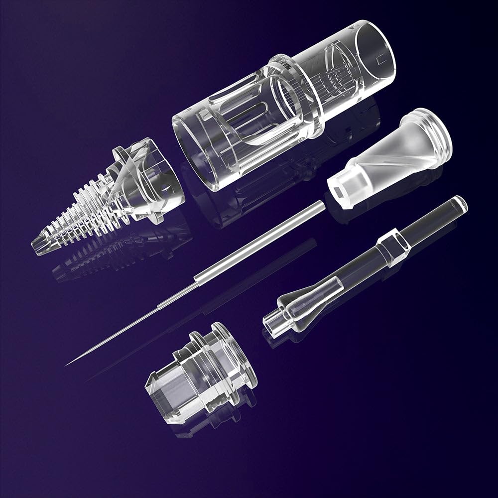 Anti-backflow membrane in T&T AWE helps minimize ink backflow during tattooing.