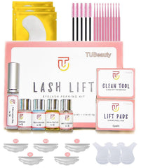 TUBeauty Lash Lift Kit packaging displaying all-in-one setup for professional perming