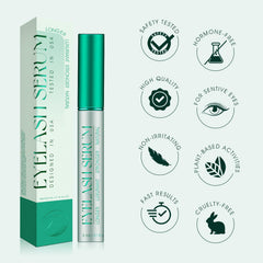 USA-made badge signals quality and safe eyelash care.