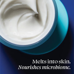 TULA jar open to reveal cream with watermelon extract benefits for balanced skin.
