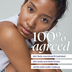 Squalane-rich formula from TULA for soft, hydrated skin.