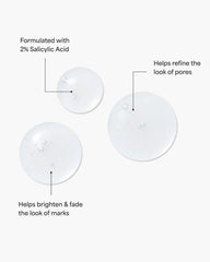 TULA Clear Up gel texture swirl demonstrates exfoliating action for clarified pores.