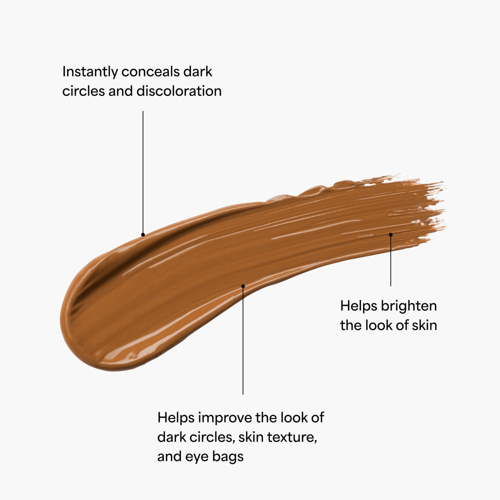 TULA concealer doe-foot applicator close-up showing precise, crease-resistant coverage.