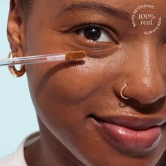 TULA concealer longwear crease-resistant finish tested on skin.