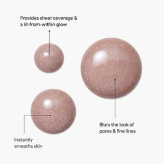 TULA Cosmos primer texture swirl highlights light-reflecting blur for a soft finish