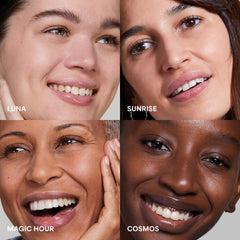 TULA Luna clear formula pairs with foundation for extended wear.