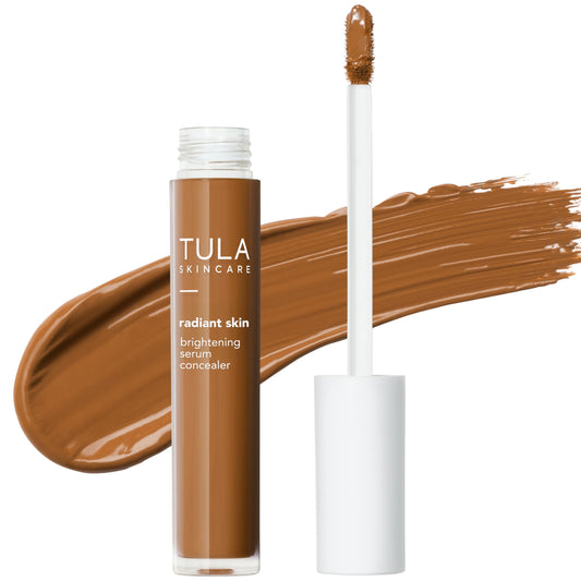 TULA Radiant Skin Brightening Serum Concealer shade 165 packaging close-up for easy touch-ups.