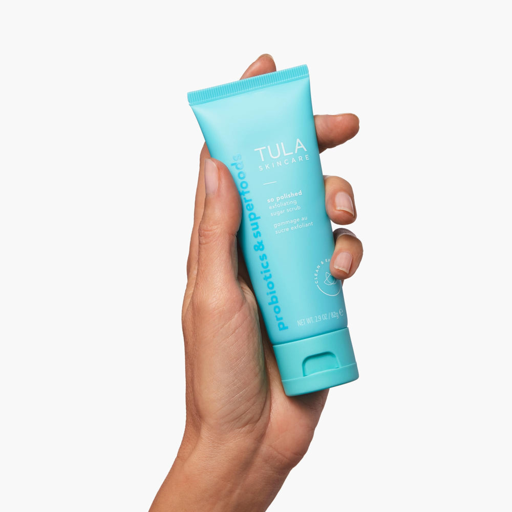 TULA So Polished scrub with papaya and pineapple infusion ready to renew skin
