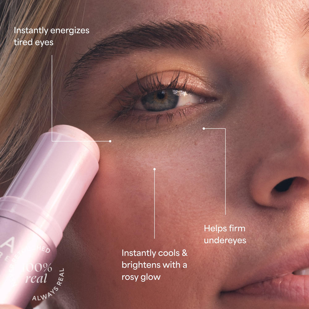 TULA Spresso Eye Balm cooling application on eye area.