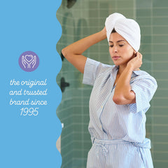 Turbie Twist tan leopard print design adds bold, stylish flair.