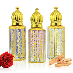 Tuteshow Arabic perfume oil rose roll-on showing rose scent for daytime wear