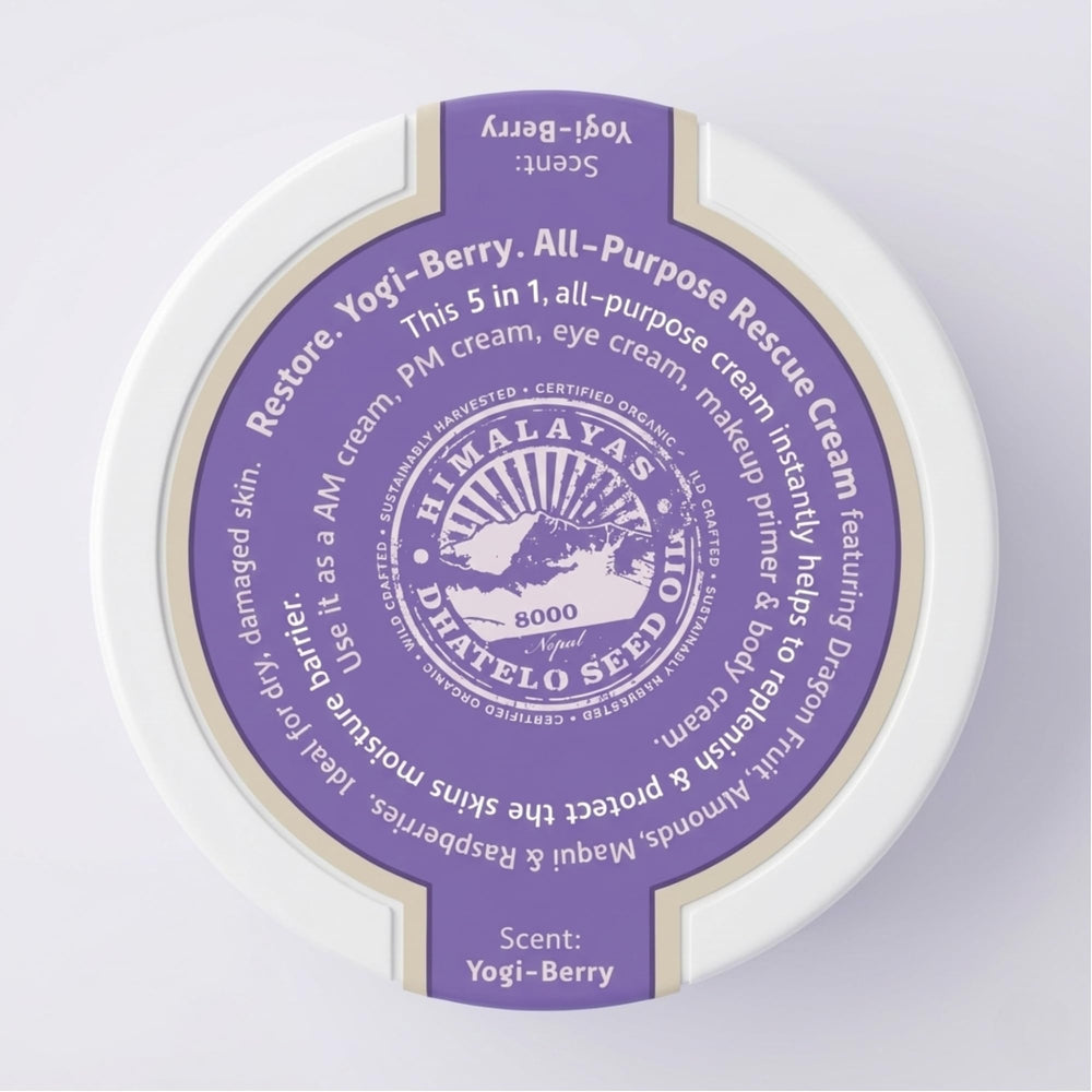 Tweak'd by Nature Yogi-Berry Cream texture swatch demonstrates lightweight absorption