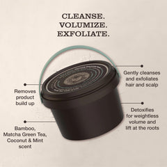 Tweak'd Rise & Shine clay-texture paste ready for scalp exfoliation.