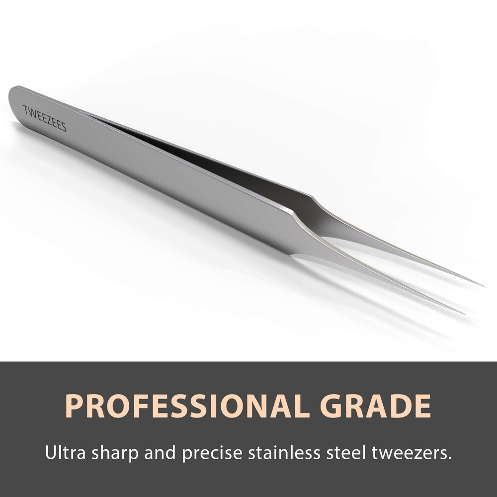 Tweezees hand-sharpened pointed-tip tweezers for accurate gripping small hairs