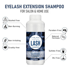 TWILASH BY DLY 600ml bottle shows rich lather for daily lash care.