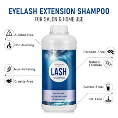 TWILASH BY DLY lash cleanser foam close up, light and fluffy