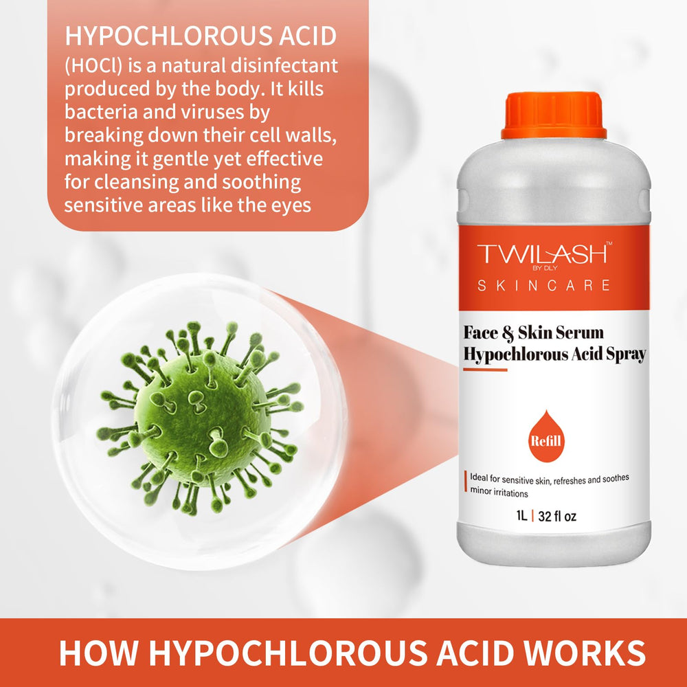 TWILASH BY DLY HOCl foot-odor care helps freshen zones.