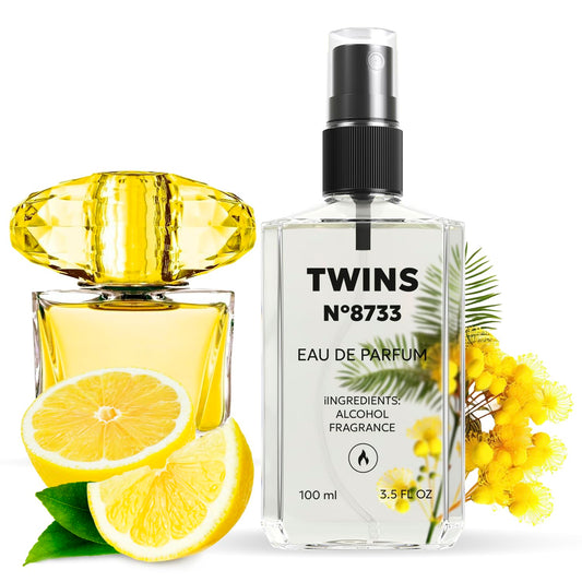 TWINS PARFUM Impression of Yellow Diamond bottle on a clean surface for everyday elegance.