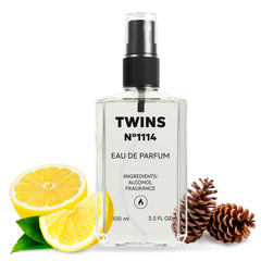 TWINS PARFUM No.1114 bottle front view, ideal for everyday wear and easy pairing.