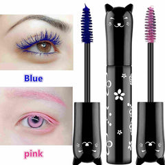 TWLBXMG waterproof mascara on lashes illustrates smudge-free wear.