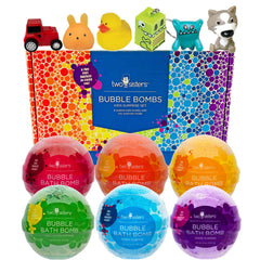 Two Sisters surprise-inside bath bomb adds toy fun to bath time.