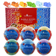 Two Sisters Zoo Animal Bath Bomb with surprise inside for bath time fun.