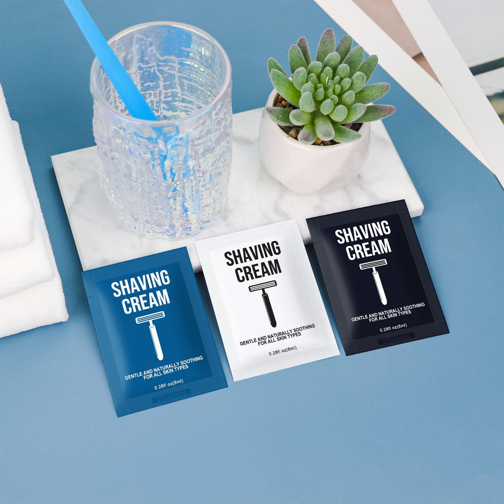 Twoworld donation-friendly shaving cream, simple to distribute to those in need