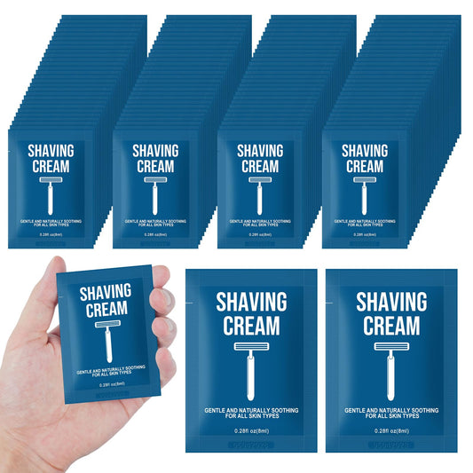 Twoworld bulk shaving cream 8ml packaging for hotel amenities and travel convenience.