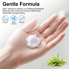 Twoworld travel-size shaving cream sachets in 0.35 fl oz for flights.